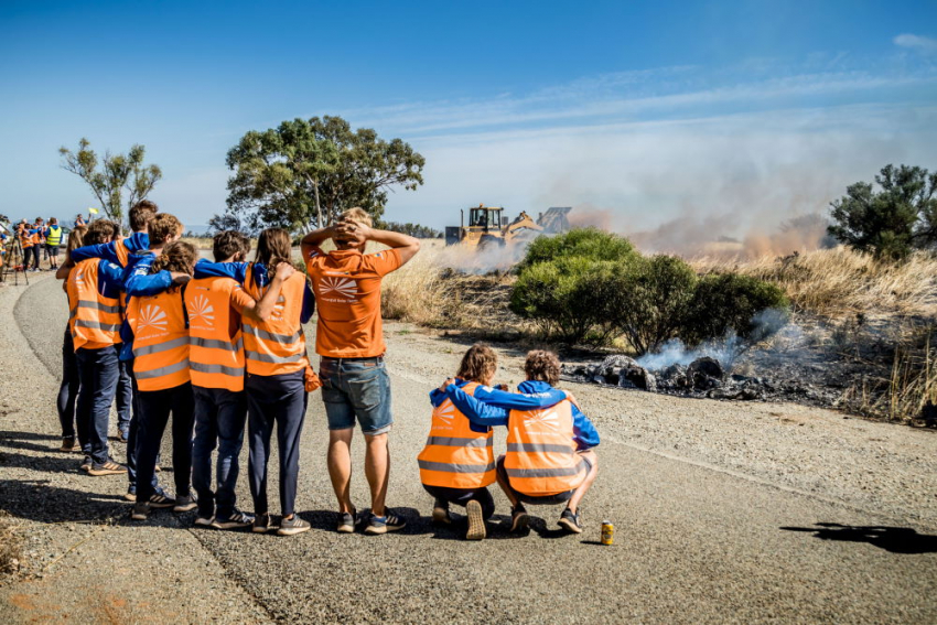 Vattenfall Solar Team NunaX in flames Jorrit Lousberg