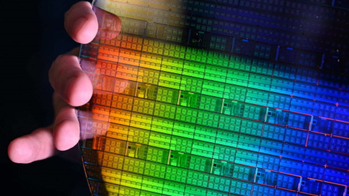 Intel qubit wafer